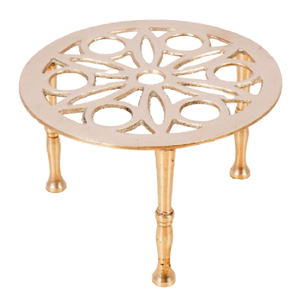 โต๊ะข้างอุตสาหกรรมอะลูมิเนียมเคลือบสีนิกเกิลดำแบบโบราณ ดีไซน์ฐานรูปใบไม้ โต๊ะกาแฟกลางแจ้ง รุ่นพิเศษ - Product Image 5