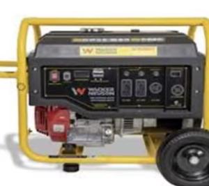 Générateur de qualité Wacker s Neu sons GP5500A-Moteur Hondas, ralenti automatique, Kit de roue - Product Image 1