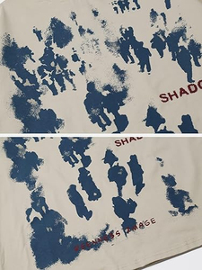 T-shirts graphiques de haute qualité fabricant unisexe vente en gros Boxy Fit surdimensionné streetwear t-shirt t-shirt Vintage col montant lourd - Product Image 4