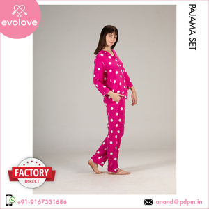 Qualité inégalée la plus vendue largement utilisée ensemble de pyjama robe de nuit pour femmes en rayonne lavée bio - Product Image 2