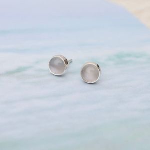 925 Sterling Silver Rhodium Plaqué Boucles D'oreilles À La Main Coupe Rose Quartz Gemme Bijoux À La Mode Style Fiançailles De Mariage - Product Image 4