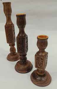 Nouveau design Bougeoir en bois et rotin Décoration de la maison Coffret cadeau de Noël avec impression typographique par Ahad Handicrafts - Product Image 3