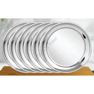 Acero inoxidable de calidad superior Durable 6 piezas Colección de placa de acero inoxidable Espejo de diseño elegante clásico - Product Image 2