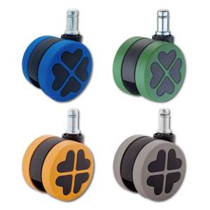 Roues à roulettes en polyuréthane à tige design mobilier de bureau personnalisé chaise de salle à manger moderne Design italien petite maison 2 chambres 105g - Product Image 3