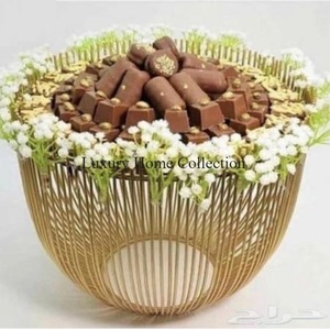 Diseño floral Metal Arte creativo Chocolate Bowl Royal Look para Villa & Restaurant Tabletop Precio al por mayor del proveedor indio - Product Image 4