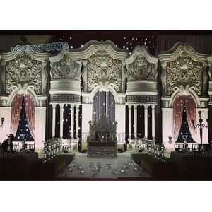 Grand Modern <b>Wedding</b> Stage Setup Luxurious <b>Wedding</b> Event Canadian Stage Big <b>Frame</b> Setup for <b>Wedding</b> Stage - Product Image 6