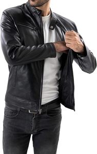 Best Selling Men's Stylish <b>Canvas</b> <b>Jacket</b> Lightweight Classic Genuine Leather Different Colors Top Selling Classic Genuine - Product Image 4