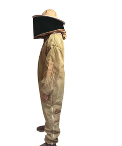 Costume d'apiculteur en coton kaki sur mesure unisexe à la mode, vêtements de sécurité de meilleure qualité, raisonnables et entièrement ventilés - Product Image 3