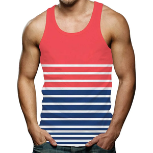 Camiseta sin mangas para hombre 100% algodón cómodo transpirable sublimación de Color personalizado mejor Material precio razonable gran oferta Top de punto - Product Image 6