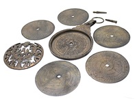 Antique Brass Traditional Modern Engraved Arabic Astrolabe Hanging Nautical Instrument Handmade Home Office Sculpture Gift