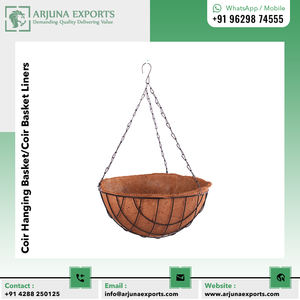 Suministro al por mayor de calidad Superior de macetas colgantes redondas de fibra de Coco/revestimiento de fibra de coco para decoración de balcón y alféizar de ventana - Product Image 2