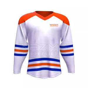 Maillot de hockey sur glace d'équipe confortable et respirant 100% polyester durable, couleur du logo personnalisé, séchage rapide, unisexe adulte - Product Image 1