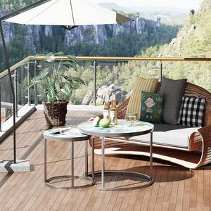 Table basse en métal avec base durable parfaite pour la décoration de meubles de bureau à domicile et de boutique - Product Image 5