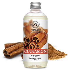 Recharge liquide pour diffuseur d'arômes Aromatika à la cannelle naturelle 500ml, parfum d'ambiance longue durée pour diffuseur à bâtonnets - Product Image 1