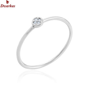 Luxe minimaliste 925 argent sterling blanc zircon pierre précieuse bague bijoux de mariage pour fête anniversaire direct - Product Image 1