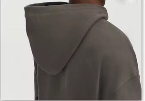 2025 sudaderas con capucha sin cuerda sudaderas personalizadas pesadas GSM polar recortado pulóver sudaderas con capucha en blanco hombro caído Sudadera con capucha de alta calidad - Product Image 4