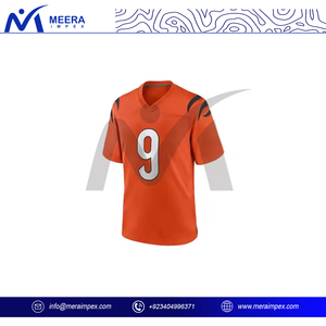 2025 Fashion Custom Sublimation Print Adult American Football Jersey Oversized Boxy Fit Breathable Short Mesh Football Shirt Men - Product Image 4