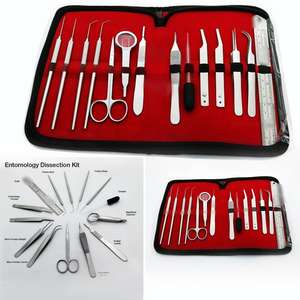 Kit de pratique d'étudiant en entomologie de dissection d'acier inoxydable de haute qualité pour les laboratoires médicaux de biologie d'entomologie - Product Image 1