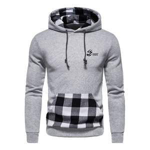 2025 Factory Wholesale Winter Solid <b>Men's</b> Hoodies Custom Logo Eco-Friendly Polyester Color Contrast - Product Image 1