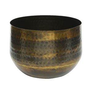 Large Bowl Shape Metal Round Hammered Design Candle <b>Jar</b> Bowl High Quality Garden Decoration Floowr Candle Bowl - Product Image 1