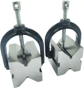 Precision Engineers VEE Blocks CLAMP Set - Matched Pair Measuring Workholding