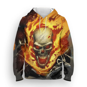 Vente en gros d'usine personnalisé 220GSM Sweats à capuche en tissu polaire 100% coton mélangé polyester DTF imprimer son propre logo Basics pour hommes pour l'hiver - Product Image 3