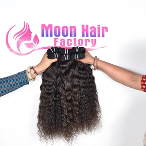 Cheveux humains indiens bruts les plus vendus en provenance d'Inde, mèches bouclées à double trame, en vente par Drone Manufacturing Nice Products By Export. - Product Image 5