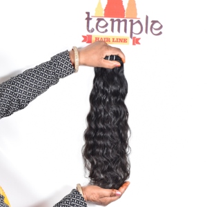 Paquete 100% estilos paquete crudo vietnamita disponible máquina de trama ondulada Natural extensiones de trama 100% extensiones de cabello Remy virgen - Product Image 1
