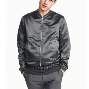 Chaqueta de invierno para hombre personalizada 2025 al por mayor alta calidad 100% poliéster satén cuello alto secado rápido transpirable informal - Product Image 2