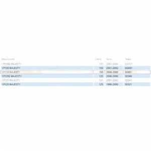 Parafango Anteriore Blu per Yamaha Majesty 125/150/180 Dal 98-06 Realizzato in Plastica-5DSF151100P0 - Product Image 3