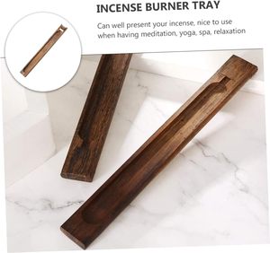 Bandeja de Madera para Servir Incienso Hecha a Mano, Quemador de Incienso de Cerámica, Bandeja Decorativa, Soporte de Madera para Varillas de Incienso - Product Image 6