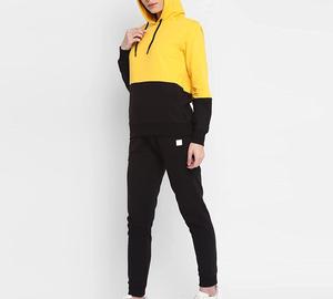 Conjunto de chándal de gran tamaño para mujer con estilo con Sudadera con capucha Ideal para trotar Entrenamiento de gimnasia Ropa casual cómoda en varios tamaños - Product Image 2