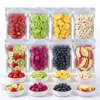Premium kwaliteit rode drakenvrucht kiwi mango banaan aardbei vacuüm gevriesdroogd fruit voor ontbijtgranenmixer