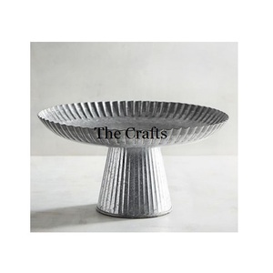 Bestest Design Galvanized Cake Serving Stand Tamaño personalizado Forma redonda Cake Server al precio más barato - Product Image 5