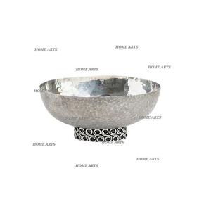 Bol de service alimentaire de table au design tendance, taille personnalisée, bol alimentaire en acier inoxydable martelé pour fournisseur en gros - Product Image 6