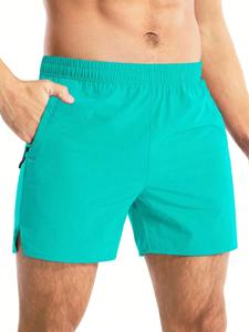 Shorts de jogging pour hommes couleur unie, avec logo personnalisé, grandes tailles, cordon de serrage, pour la gym et la course décontractée – Offre Spéciale - Product Image 3