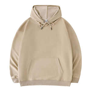 Street Style Raw Hem Hoodie Featuring Drop Shoulders And Unfinished Cropped Design Oversized Hoodie With Raw Hem <b>Detailing</b> - Product Image 4