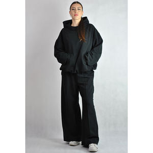 Conjunto Deportivo de 2 Piezas para Mujer, Chaqueta Bomber Retro, Sudadera, Pantalones Holgados de Terciopelo de Cintura Alta, Ropa Deportiva - Product Image 5