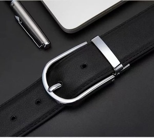 Cinturón de piel de vaca de diseñador de cocodrilo de nuevo diseño personalizado con hebillas en L Cinturones de PU y plástico - Product Image 4