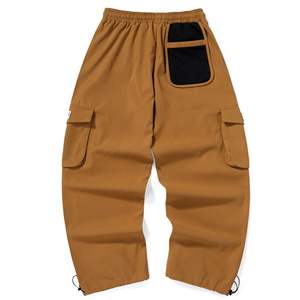 Pantalons de jogging décontractés pour hommes de coupe décontractée personnalisés en gros pantalons pour hommes vierges avec ceinture à cordon de serrage - Product Image 6