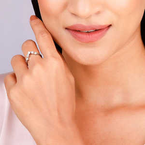 Timeless Silver Arch Ring Contemporary Design Fine Silver Jewelry Elegant Band for Women <b>Girls</b> Daily Wear Wedding Proposal <b>Gift</b> - Product Image 1