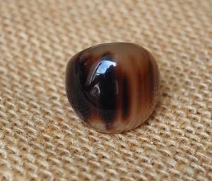 Anillo de Cuerno de Búfalo Pulido, Joyería para Fiestas, Bodas y Aniversarios, Color Natural, Gran Venta - Product Image 3