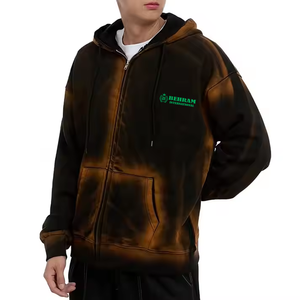 Nouveau style 2026 – Sweat à capuche zippé pour homme de qualité supérieure en molleton de coton épais ou en tissu éponge français, séchage rapide, respirant, coupe oversize - Product Image 4