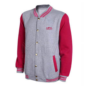 Veste Letterman sur mesure pour hommes avec broderie de corps en laine et de manches en cuir et service de marque privée - Product Image 2