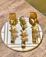 Pince à pain élégante en acier inoxydable plaqué or avec décoration papillon Outil en métal de luxe pour buffet, traiteur et événements de mariage