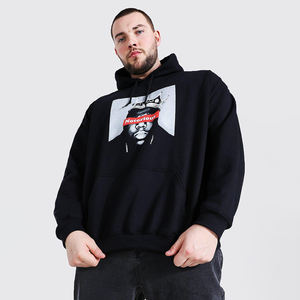 Alta calidad 420Gsm peso pesado para Denim lágrimas sudadera pantalones de chándal 100% algodón corona para Puff estampado sudaderas con capucha de gran tamaño para - Product Image 1