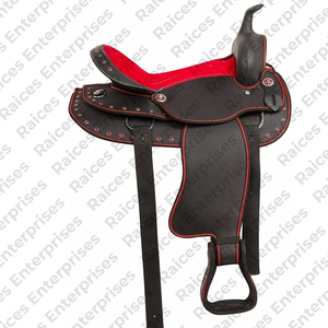 Sillín de caballo ecuestre de nuevo diseño 2025 en Stock, sillines occidentales ligeros de calidad Premium de piel de vaca para caballos - Product Image 3