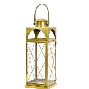 Lanterne suspendue écologique au design moderne avec cadre en fer, porte-bougie en métal noir et verre de haute qualité, décoration de Noël pour la maison - Product Image 4