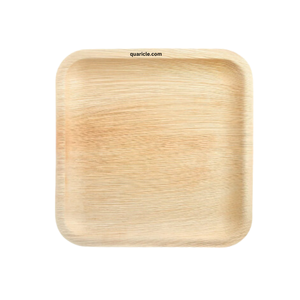 Assiettes jetables personnalisées élégantes 9 pouces biodégradables Areca Palm Square non toxiques pour les mariages événements fêtes-prix d'usine - Product Image 1