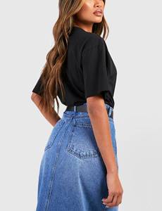 Wholesale Custom Made T-shirt Custom Printed Logo 100% Cotton Crop Top Oversized Short Sleeve <b>Down</b> Shoulder T-shirts for Women - Product Image 4